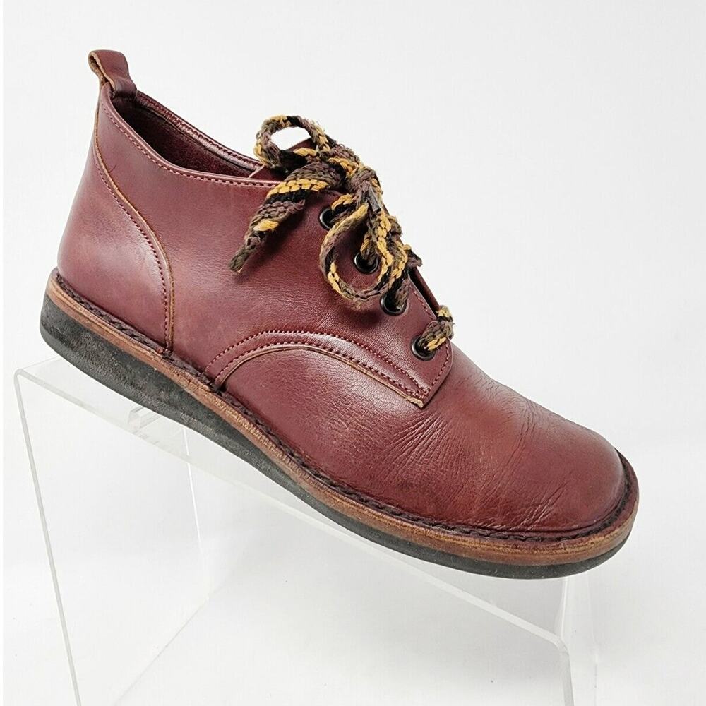 Brendan Jennings Women's US 7-7.5 Burgundy Brown Leather Handmade Boots UK 5.5